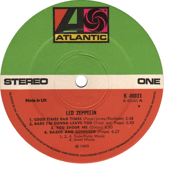 Led Zeppelin 1 new addition Rare Record Collector