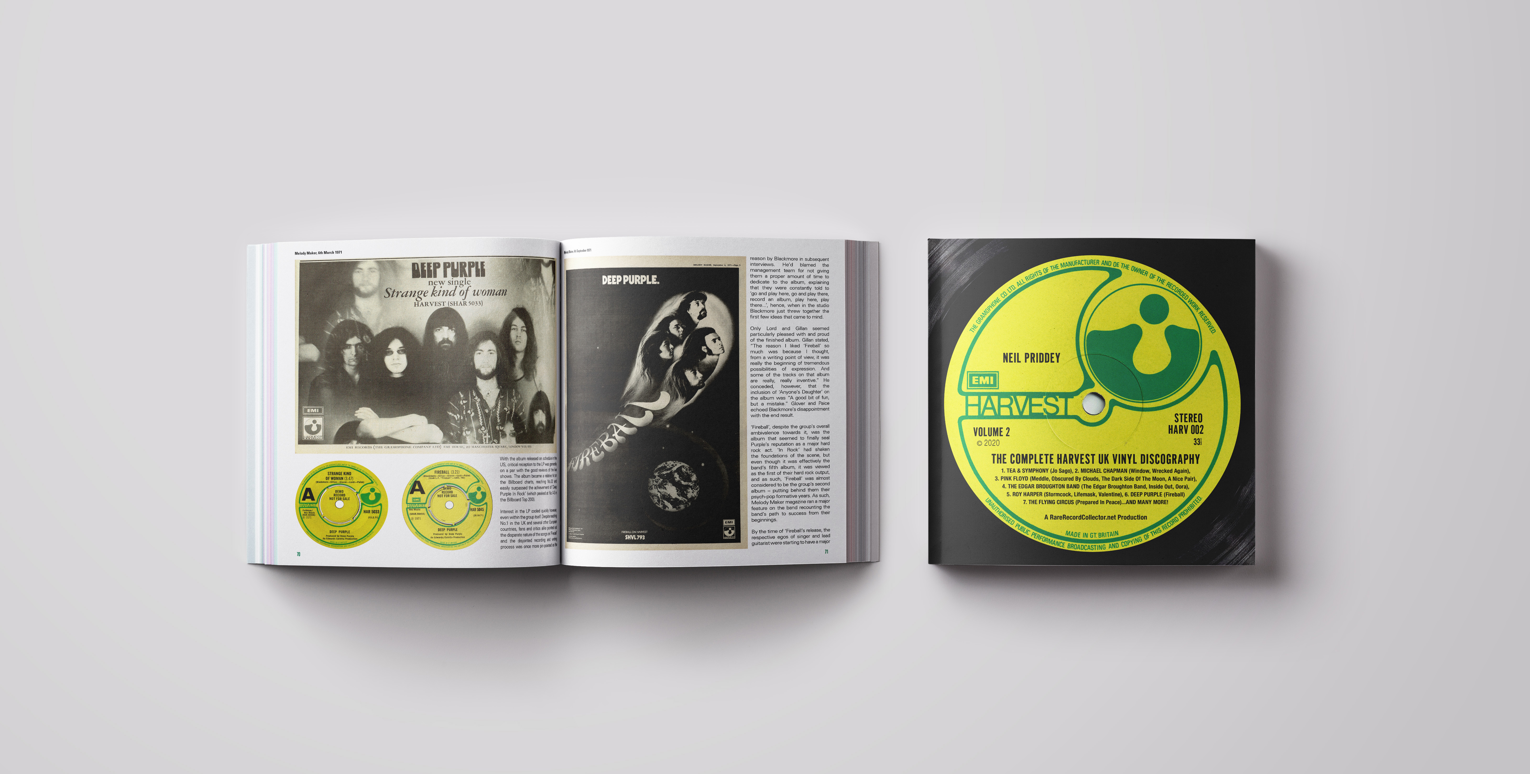 Book cover and spread mockup 70-71